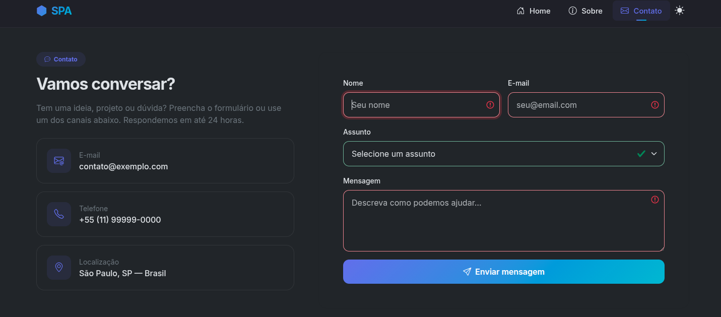 Como criar um simples SPA com javascript e bootstrap 5