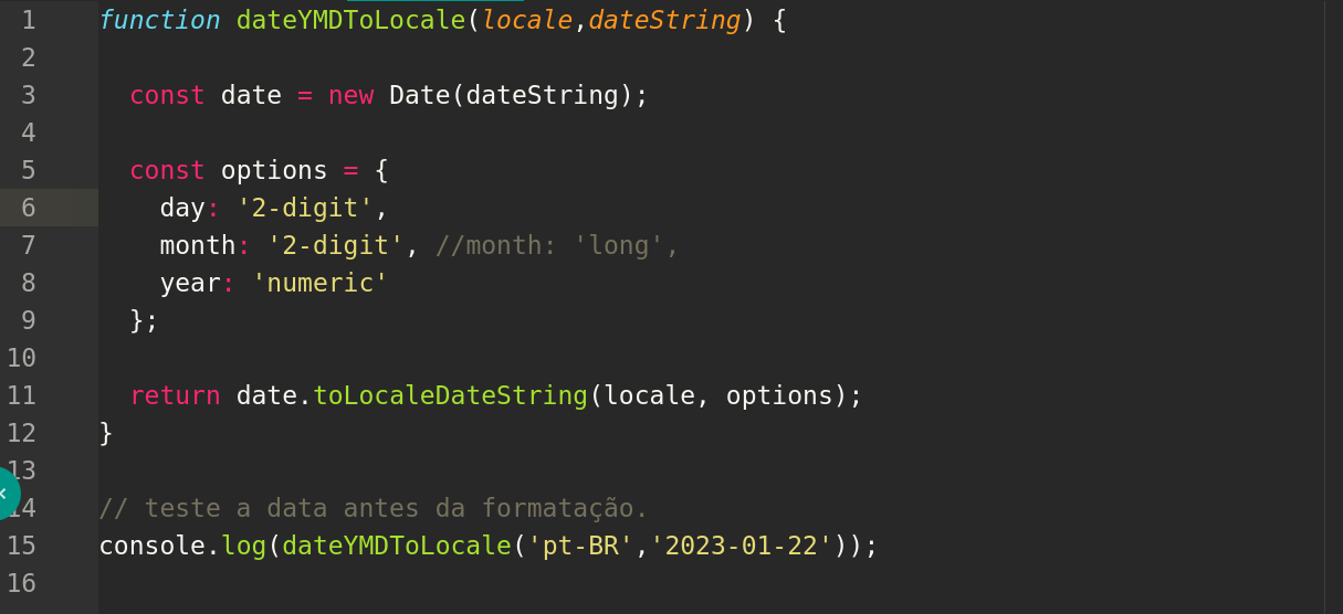 Como formatar data com javascript
