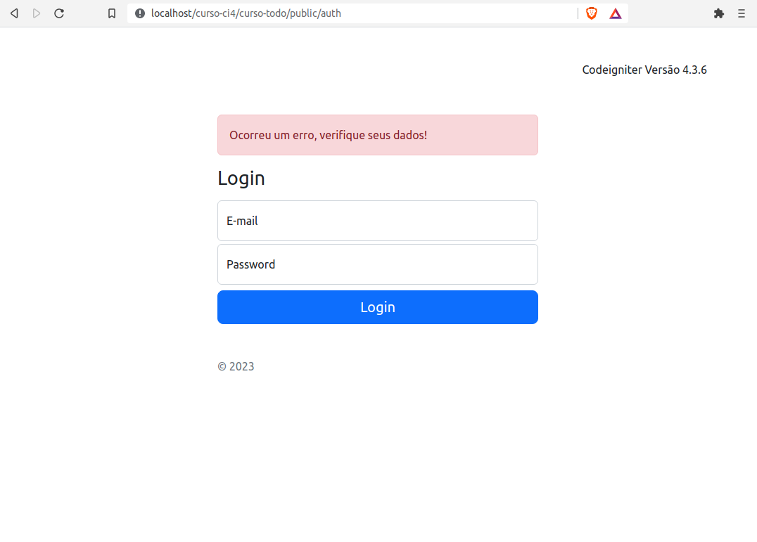 CRUD Bootstrap 5 Mysql e Codeigniter 4 Lista de tarefas parte 3