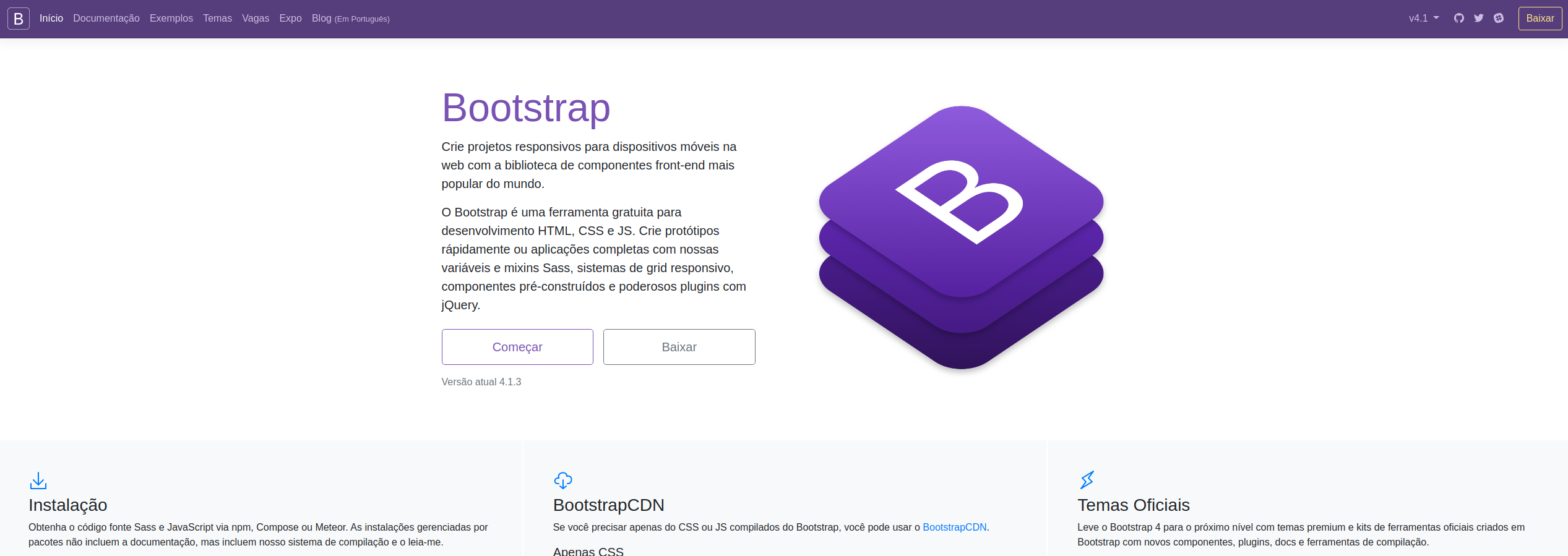 Bootstrap em português