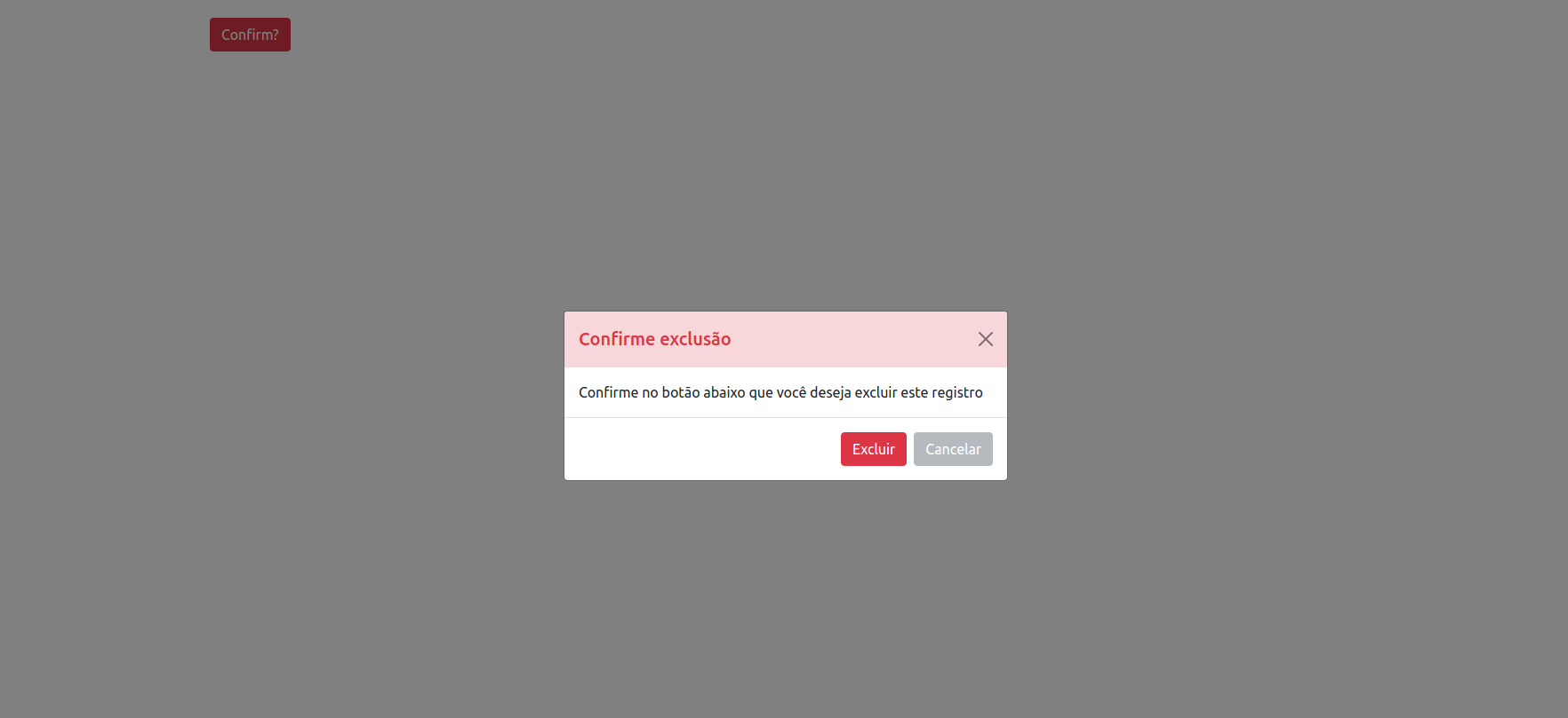 Como fazer um modal de confirmação com bootstrap 5