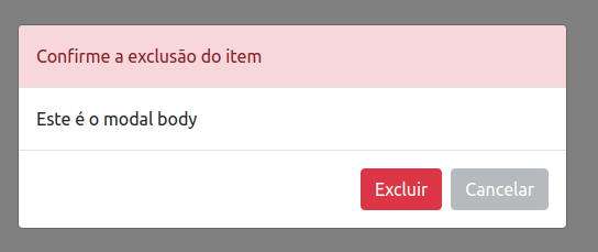 Alert box modal coloridos com boostrap